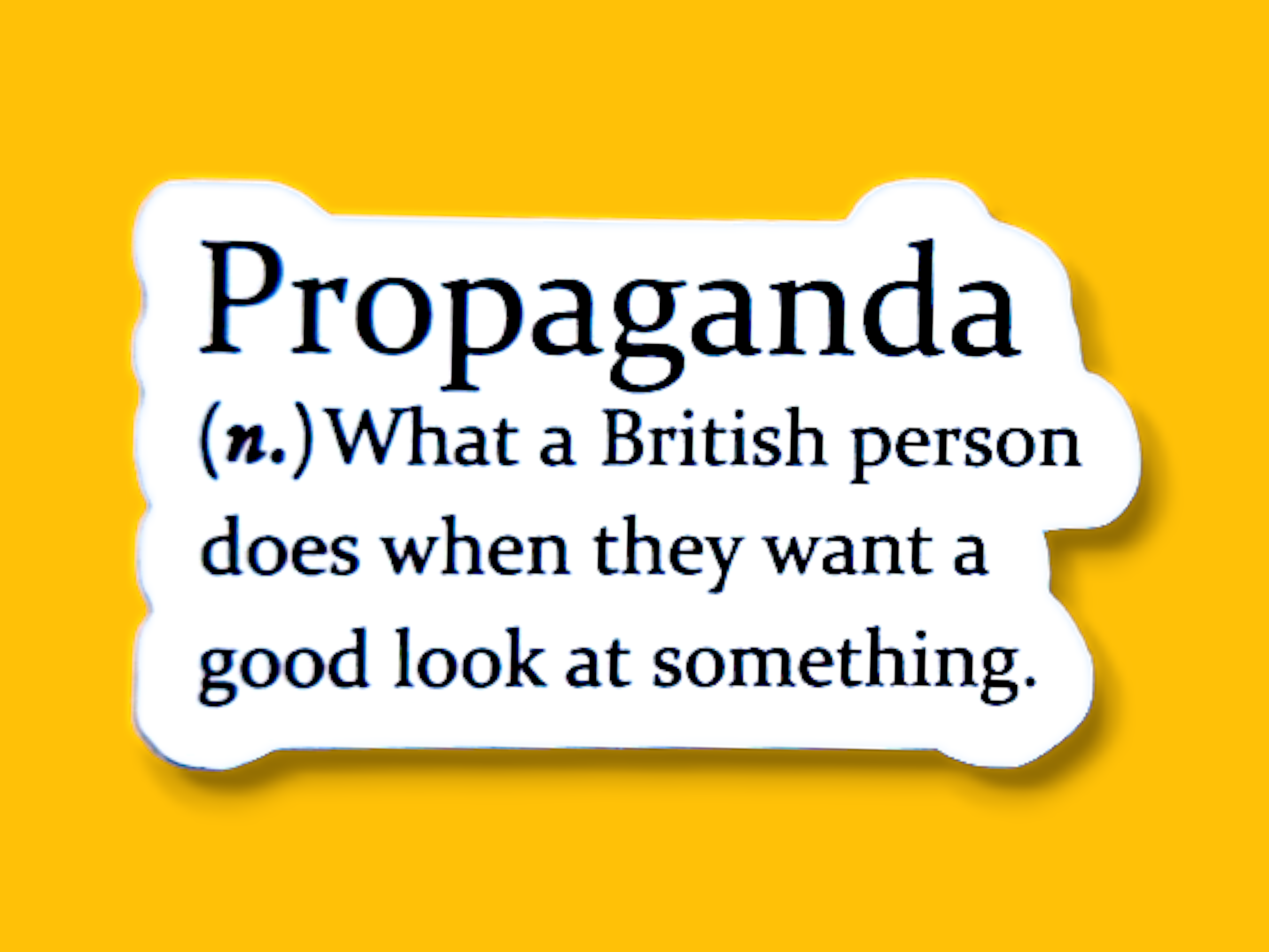 Propaganda Sticker
