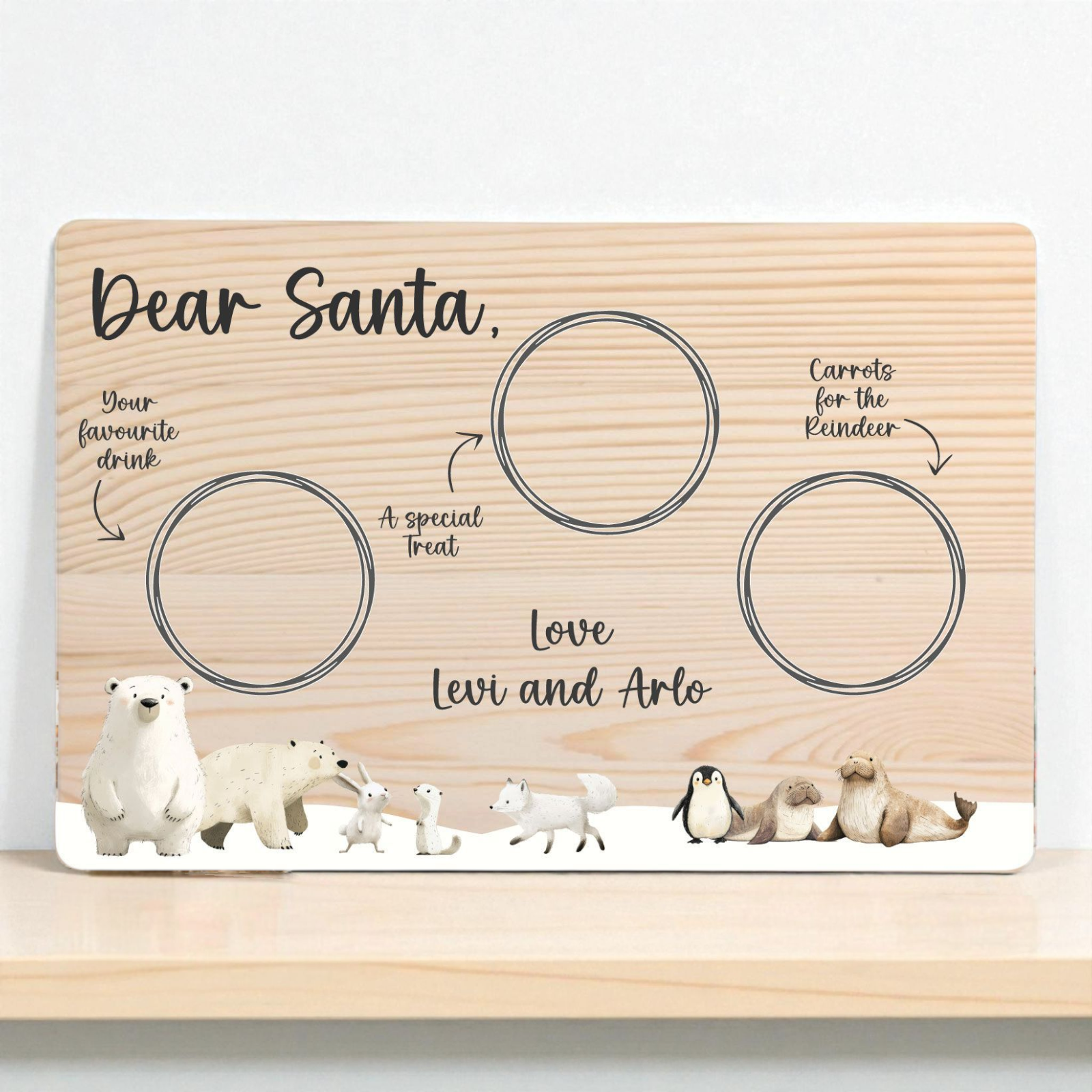 Arctic Animals Christmas Eve Board 