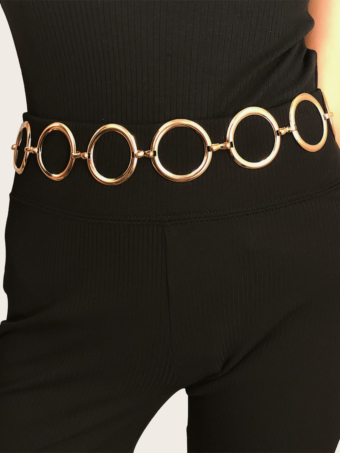 Silver Hoop Waist Chain