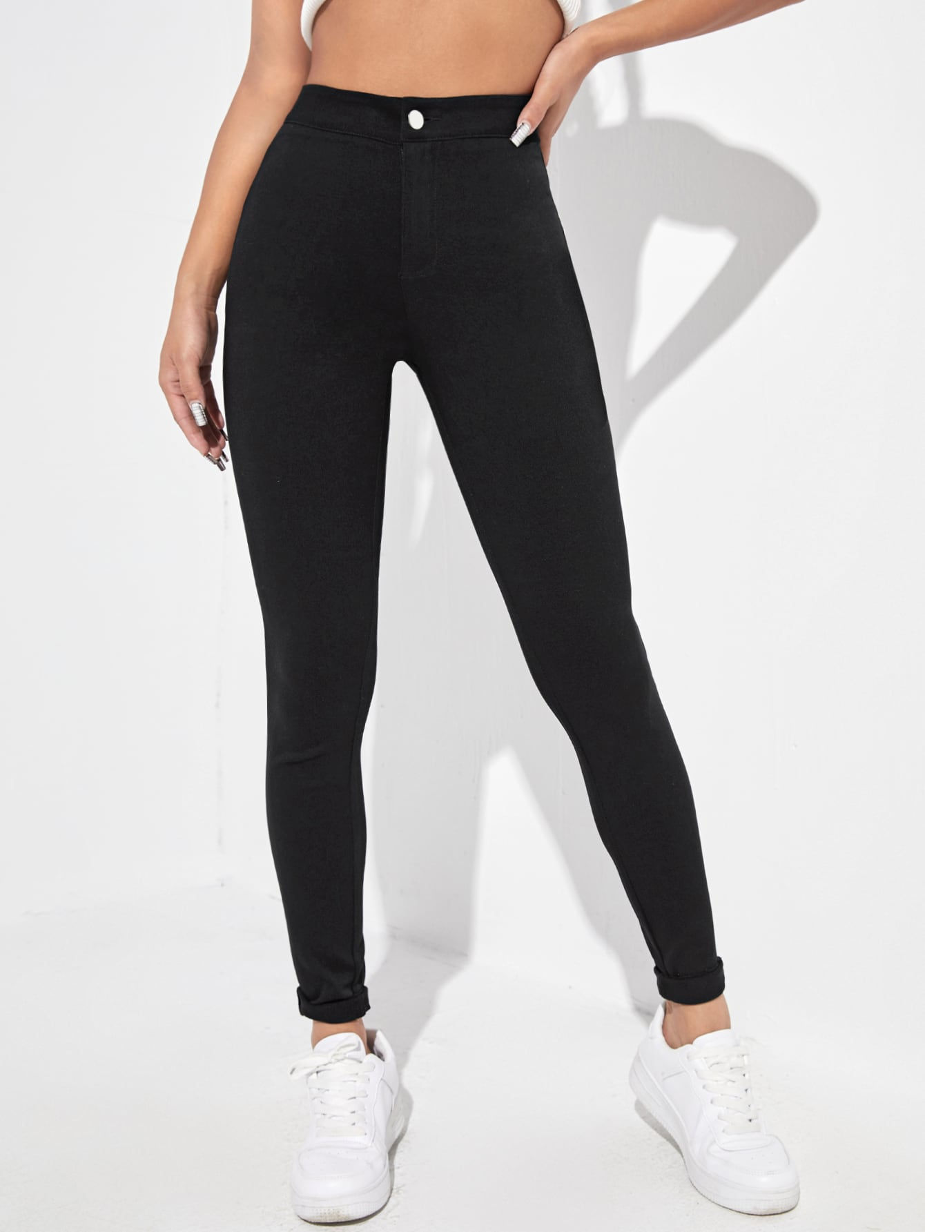 Black Skinny Fit High Stretch Jeans