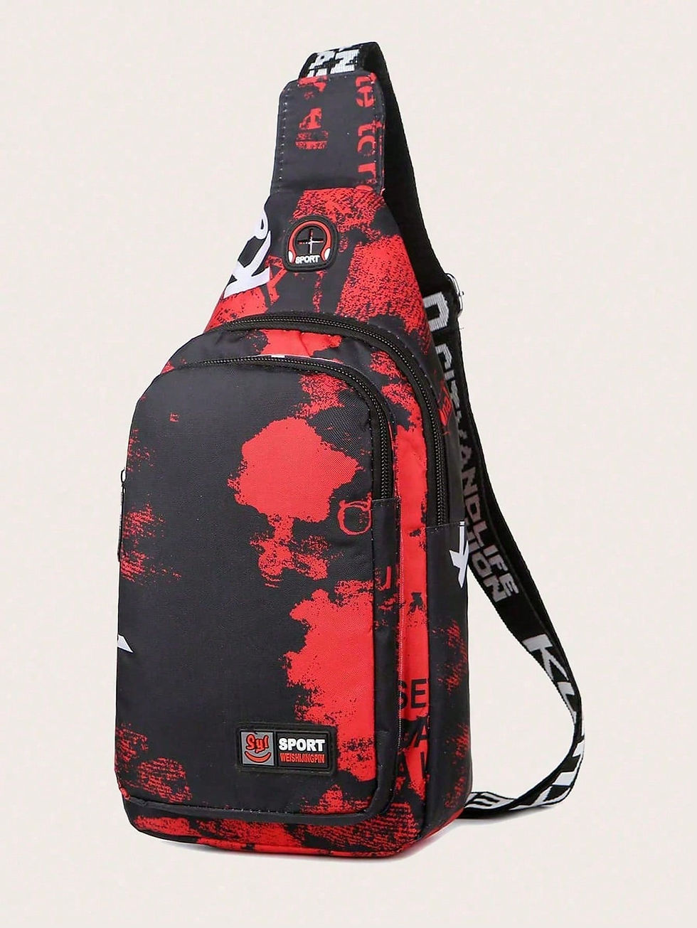 Thumbnail: Big Sporty Graphic Crossbody Chest Bag