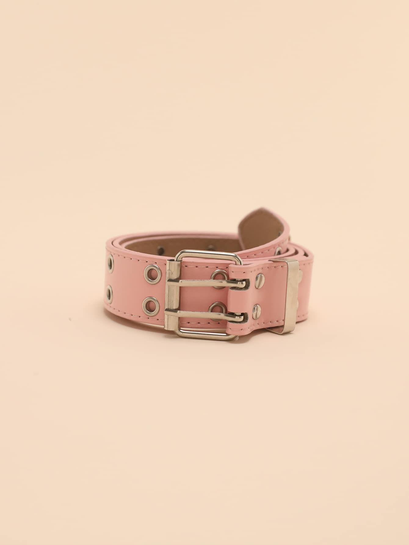 Pink Punk Eyelet Belt