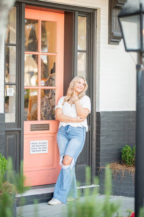 Senior Portraits | April Grayson Photography | Downtown Ocean Springs Mississippi