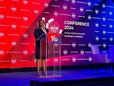 Dr. Kimberly A. McClain delivers keynote speech at African American Mayors Conference 2024