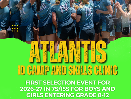 Atlantis Rugby is returning to Surfside 7s for an ID Camp and Clinic on July 17, 2026.