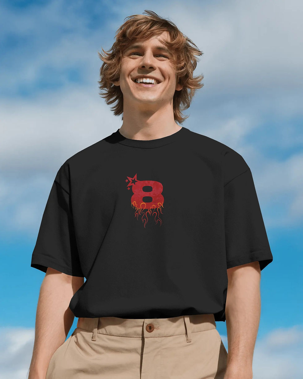 Thumbnail: Player 8 Oversized T-shirt Black