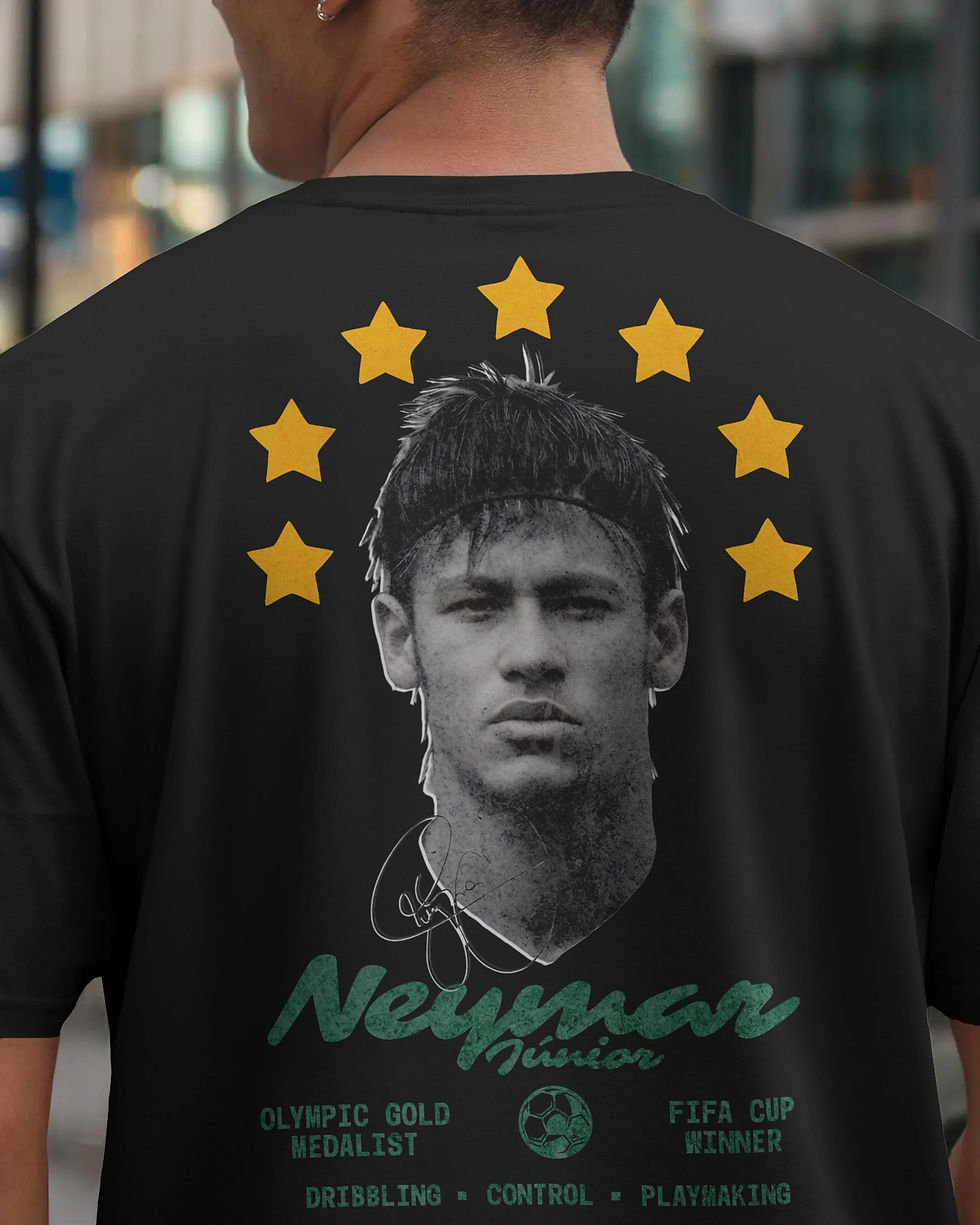 Thumbnail: Neymar Jr Signed Premium Oversized T-shirt Black