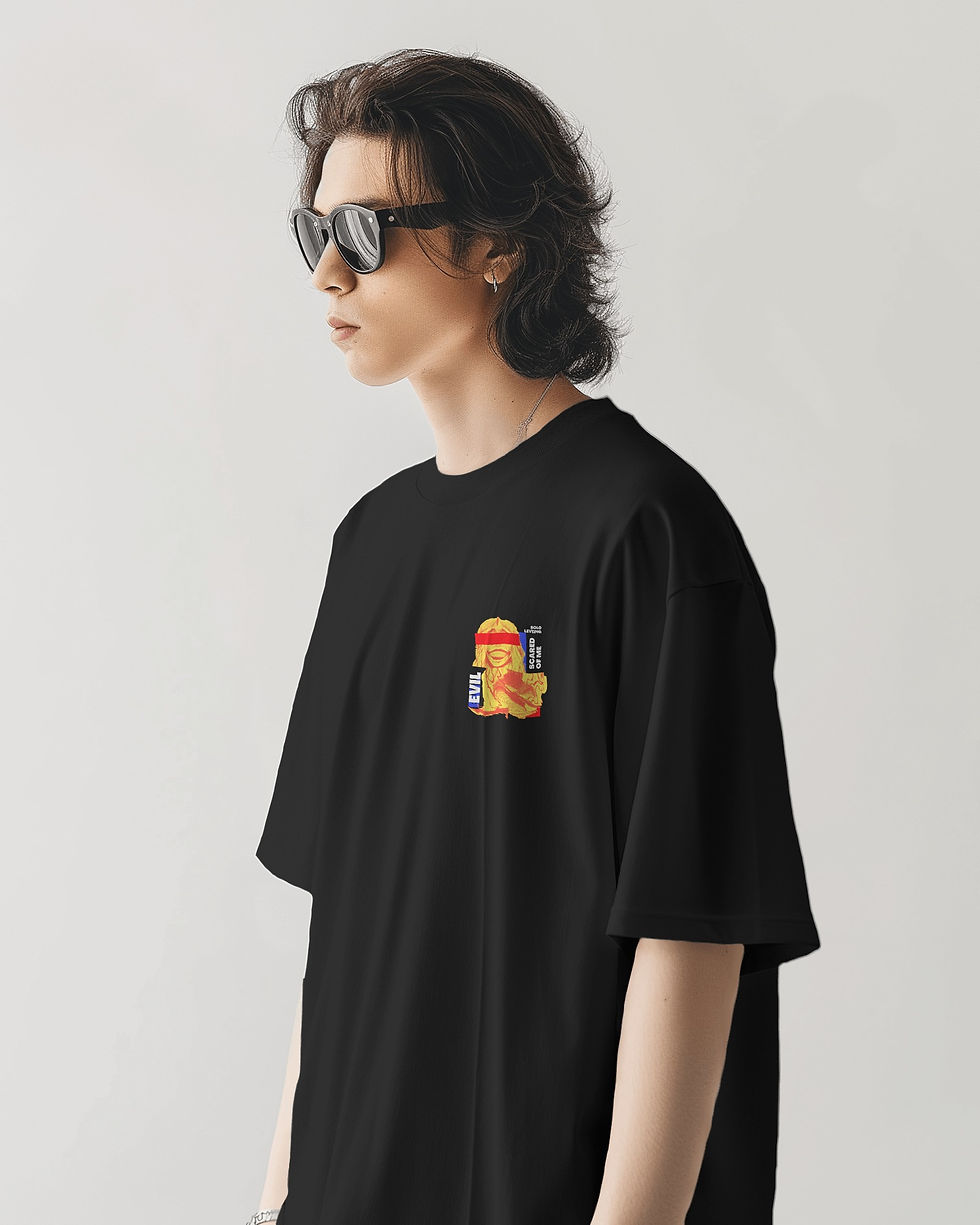 Thumbnail: Solo Leveling Stone God Premium Oversized Tshirt Black