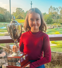 Bribie 10-year-old young gun making waves in Australian golf