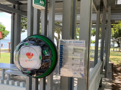 Defibrillators installed in local parks