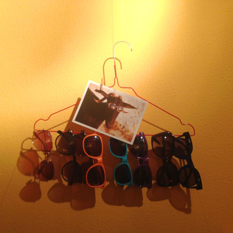 storage for sunglasses ... Do-it-yourself home decor idea for more order and mindfulness