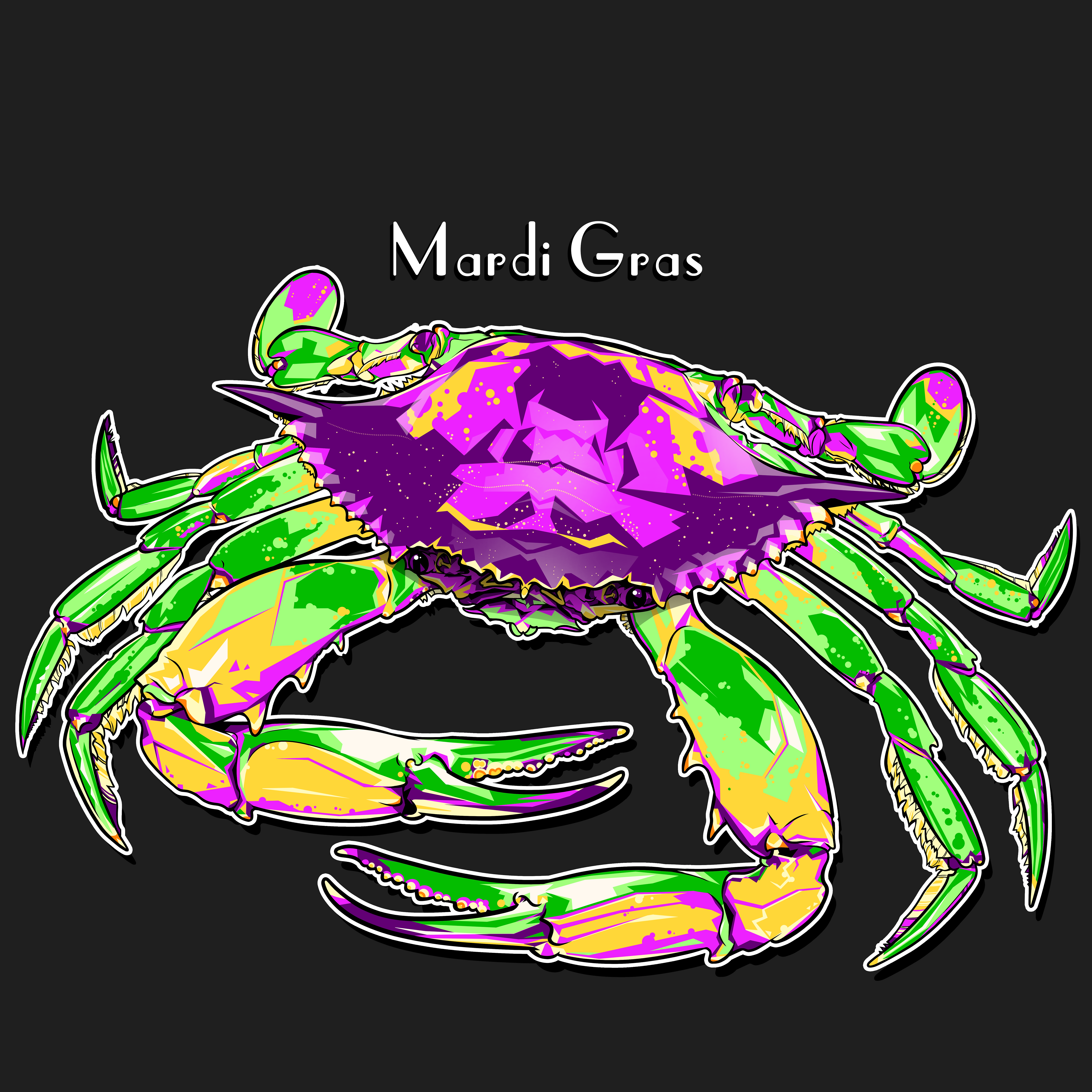 Mardi Gras Crab
