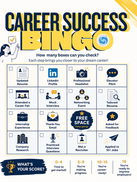 Career Success Bingo - How many Boxes Can you Check?