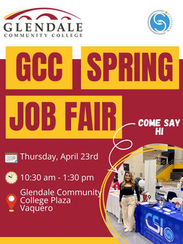 We’ll be at the Glendale Community College Spring Job Fair📣