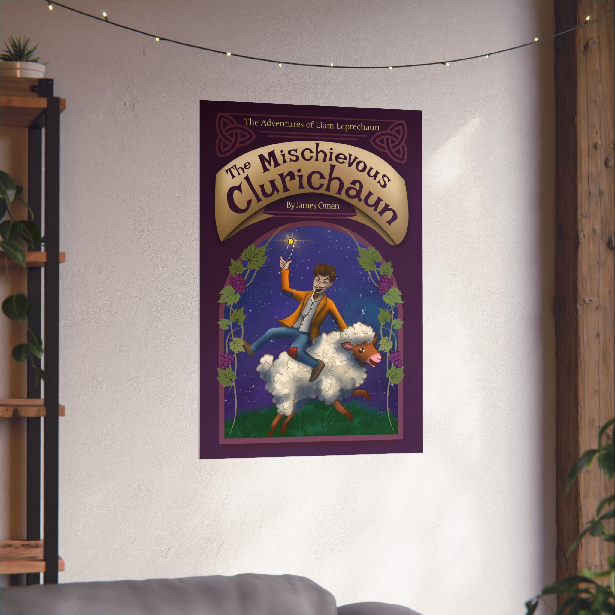 The Mischievous Clurichaun Vertical Matte Poster