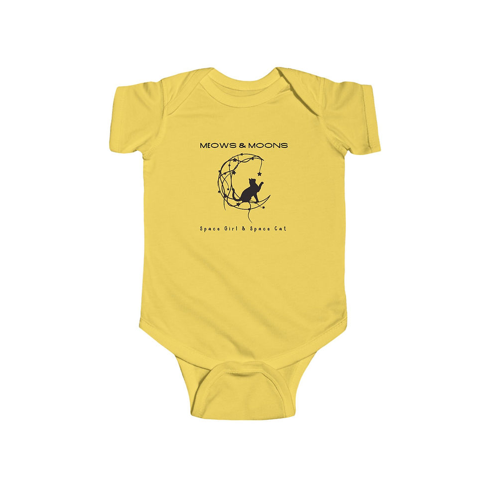 Thumbnail: Meows & Moons  Adorable Space Cat Infant Bodysuit