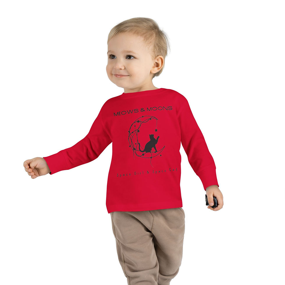 Thumbnail: Meows & Moons Toddler Long Sleeve Tee 