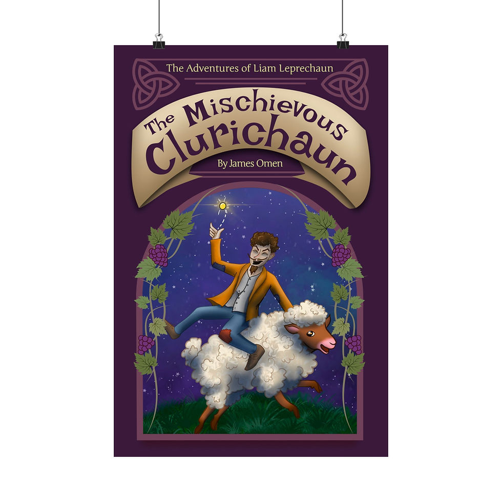 Thumbnail: The Mischievous Clurichaun Vertical Matte Poster