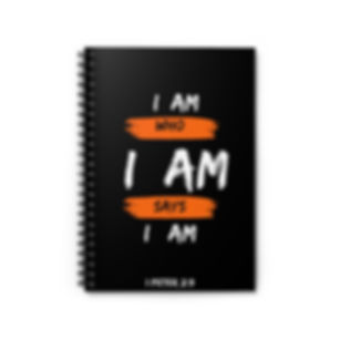 "I Am Who I AM Says I Am" Spiral Journal - Ruled Line