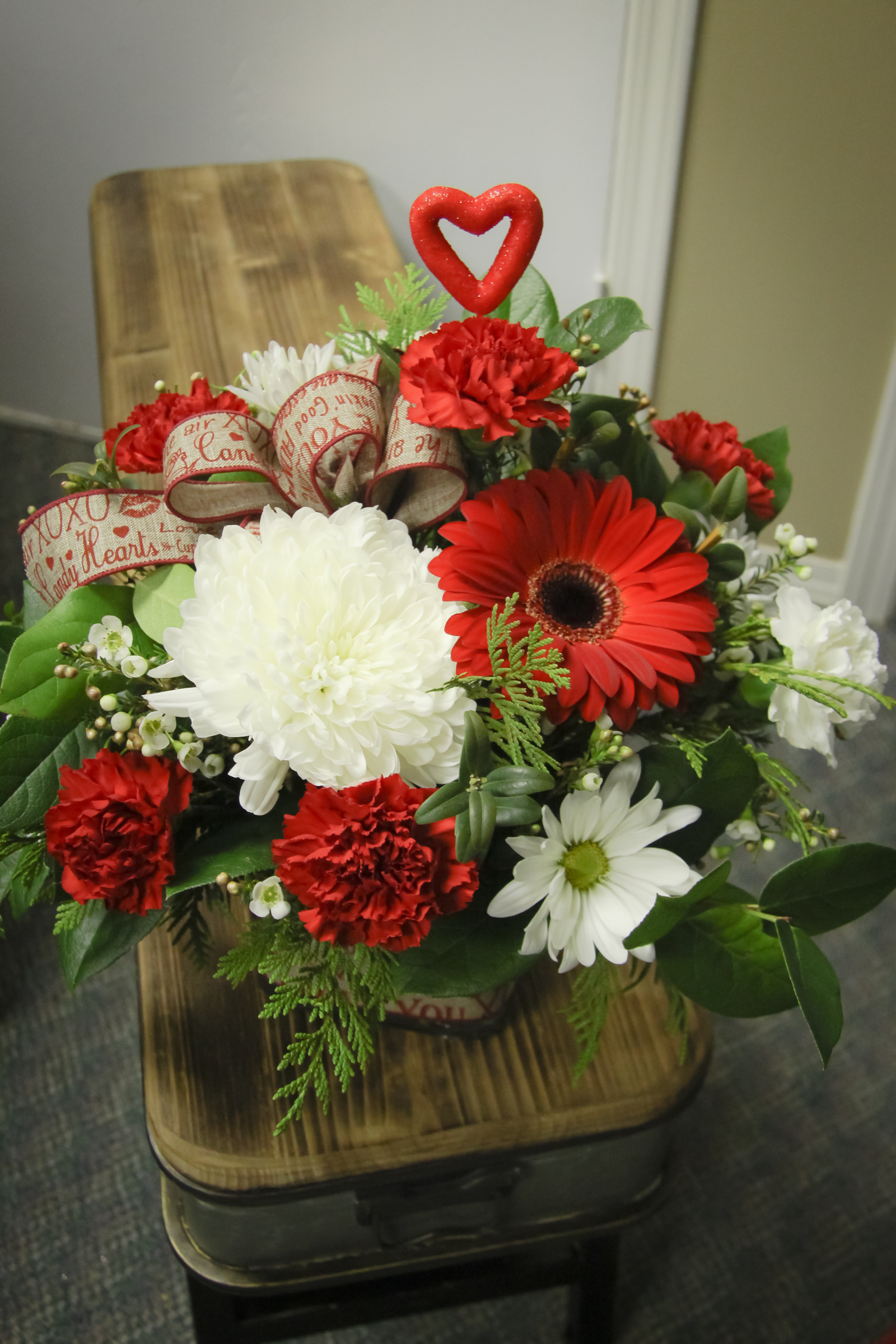 Valentines Centepiece Arrangement
