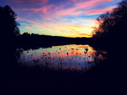 Sunset at Johnson's Pond