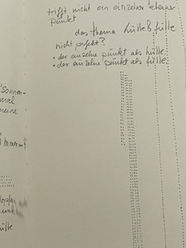 Skizzenbuch zur Ausstellung Hülle und Fülle 