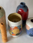 Keramikkurs, Vase aus Keramik, Workshop am Tegernsee, Abformen aus einer Gips-Form, Töpferkurs