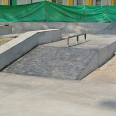 Skateplaza Pueblo Libre en construcción, noviembre de 2013