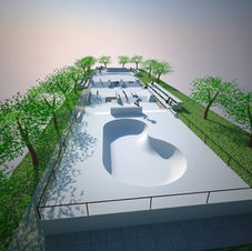 Skatepark Santa Anita — Inicio del proyecto. Fotografía 2 del archivo histórico.