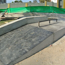 Skateplaza Pueblo Libre en construcción, noviembre de 2013