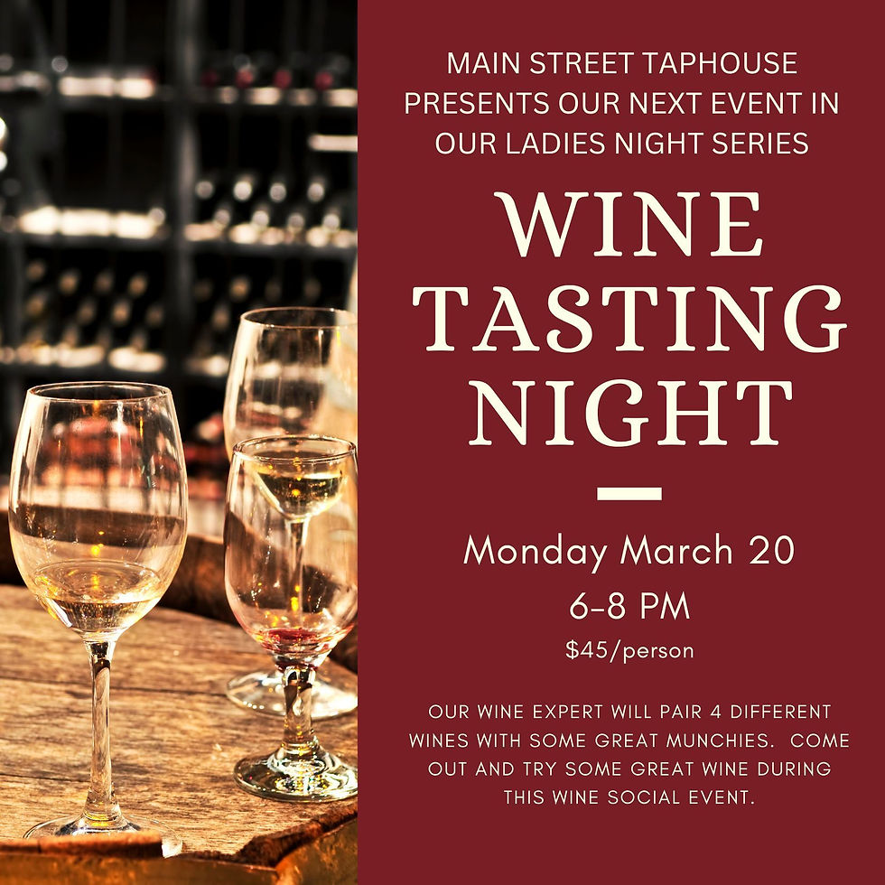 Ladies Event #2: Wine Tasting