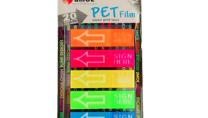 UMOE PET FLIM INDEX W.SIGN 20'SX5C SPF12445S