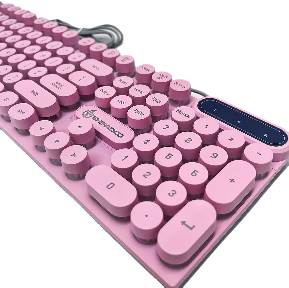 Thumbnail: SHIPADOO MECHANICAL HAND KEYBOARD K500 PINK