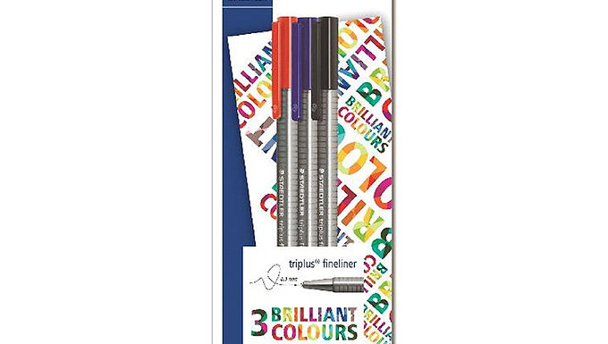 S.TLER TRIPLUS FINELINER 3PC ASST 334SBK3-1