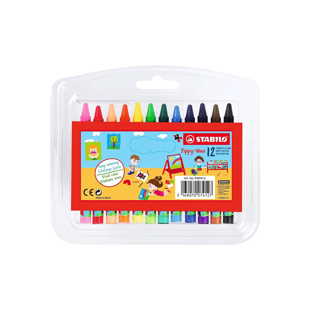 STABILO W.CRAYON YIPPY-WAX 12'S 2812PL