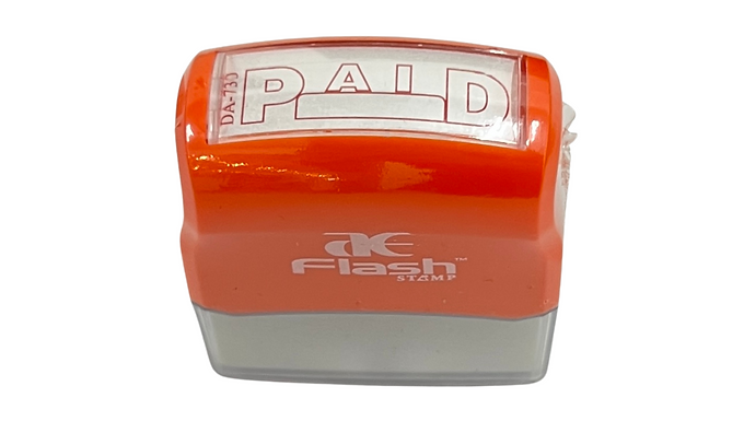 AE STAMP - PAID WITH DATE