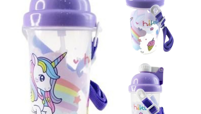 HIKU WATER BOTTLE W/STRAW 350ML