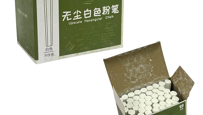UPSCALE HEXANGULAR CHALK WHITE
