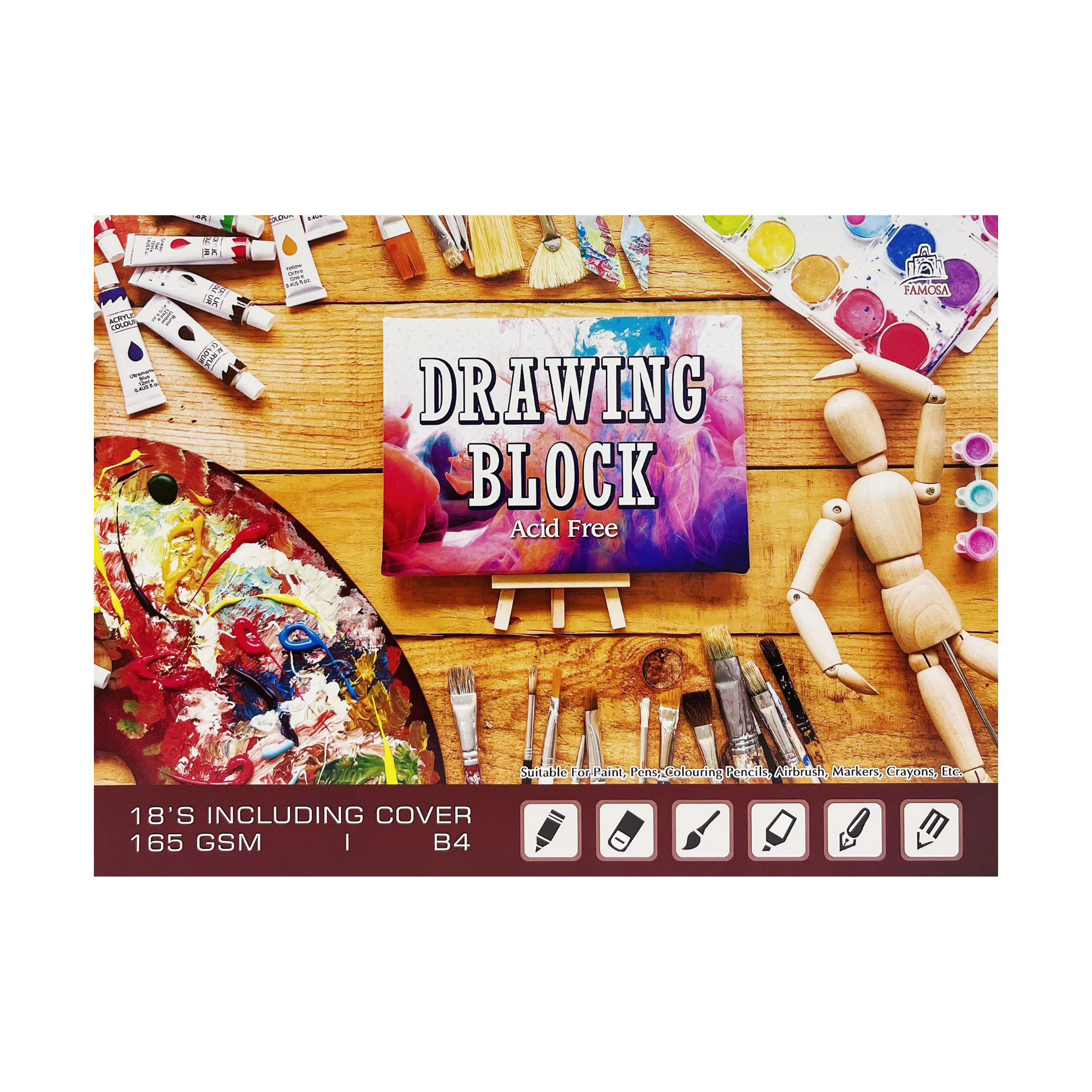 Q DRAWING BLOCK 11"X15"X165G 16+2 DP100LB-18