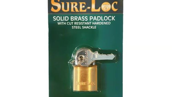 Sure Loc HBP25mm Brass Padlock N26005