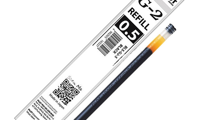 PILOT GEL INK REFILL G2-5/BLACK BLS-G2-5-B