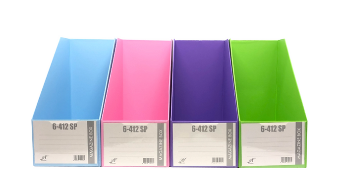 MAGAZINE BOX FILE MIX(SP) 6" 412-6