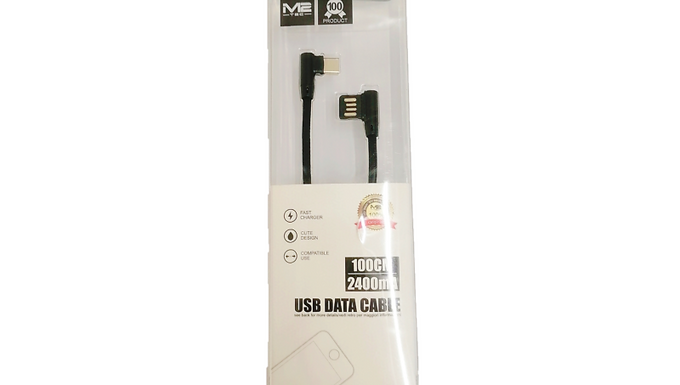 W BEND DATA CABLE 1M TYPE-C