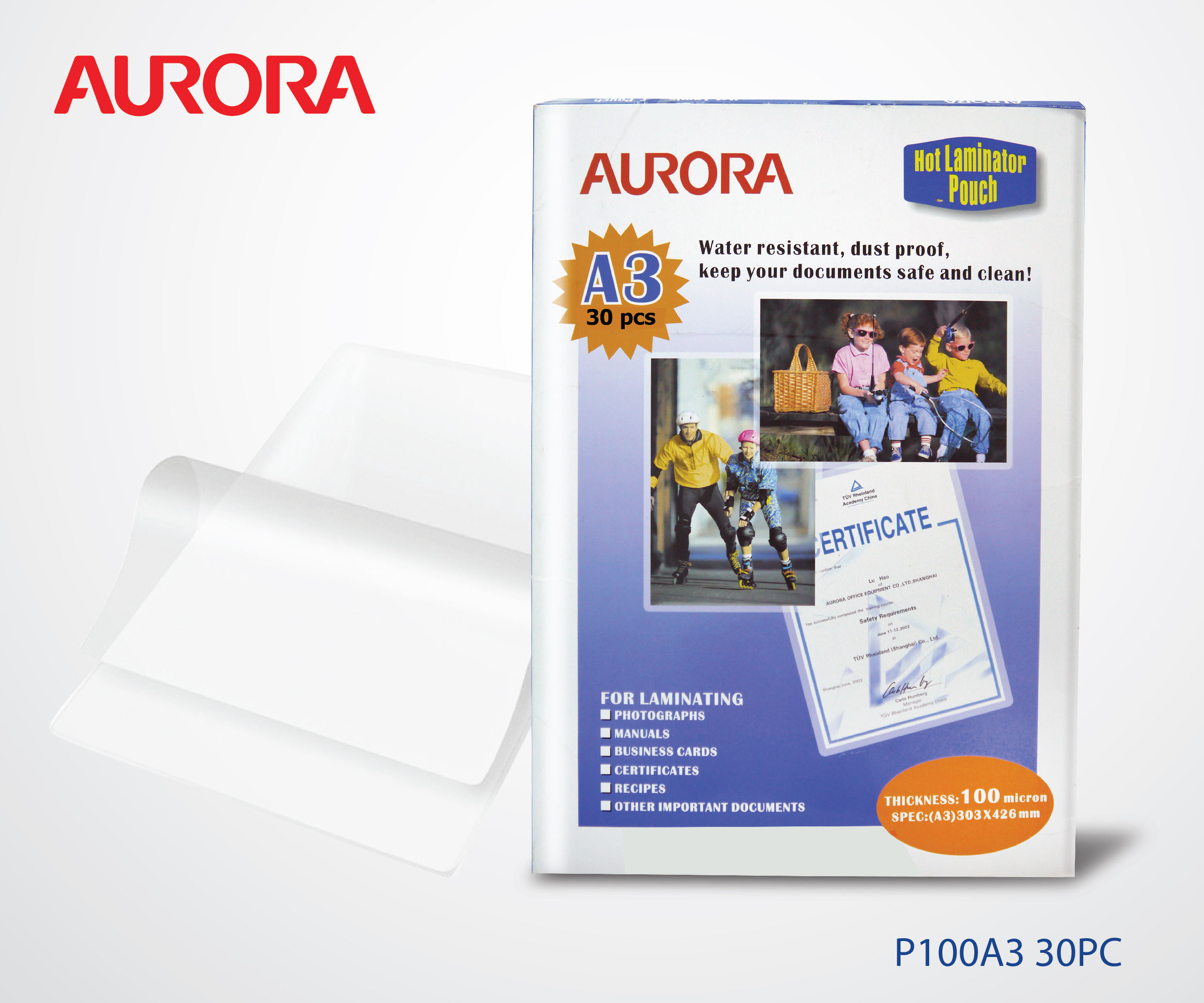 Aurora Lamination Film-A3 ( 30pc )