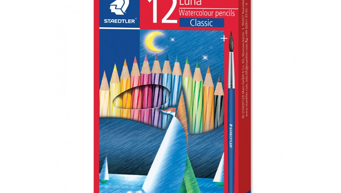 STAEDTLER COLOUR PENCIL LUNA AQUAR 12P 13710C12