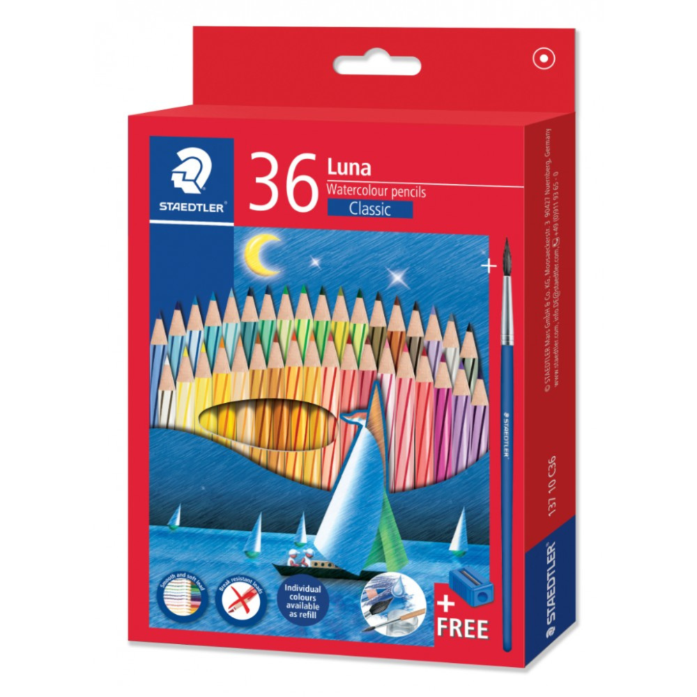 STAEDTLER COLOUR PENCIL LUNA AQUAR 36P 13710C36