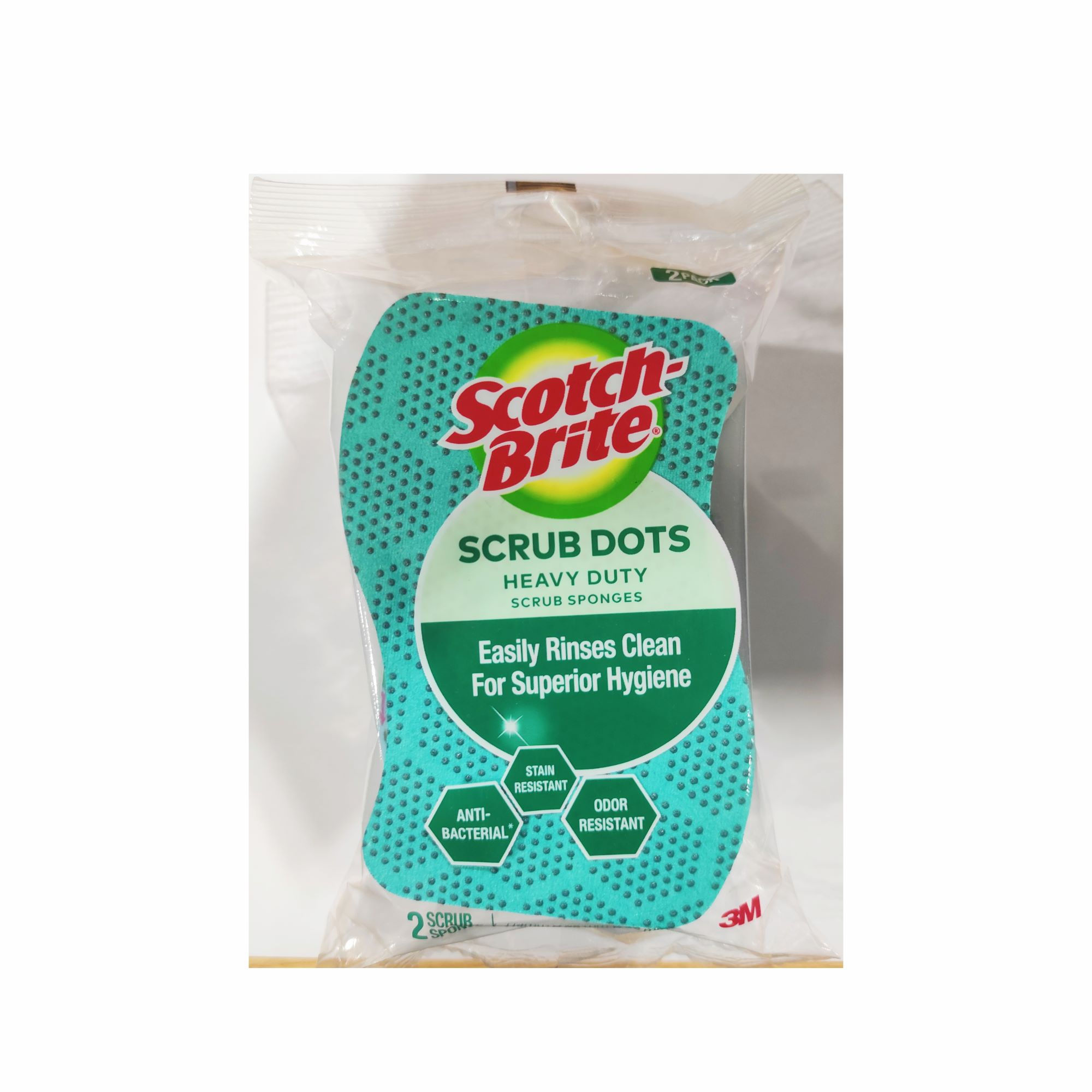 SCOTCH-BRITE SCRUB DOTS HEAVY DUTY SCRUB SPONGE (2PC)