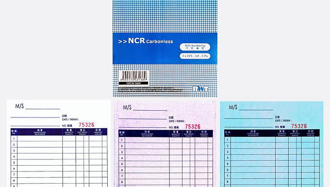 CP RWT BILL BOOK TOP 3PX25'S SWCN-5832