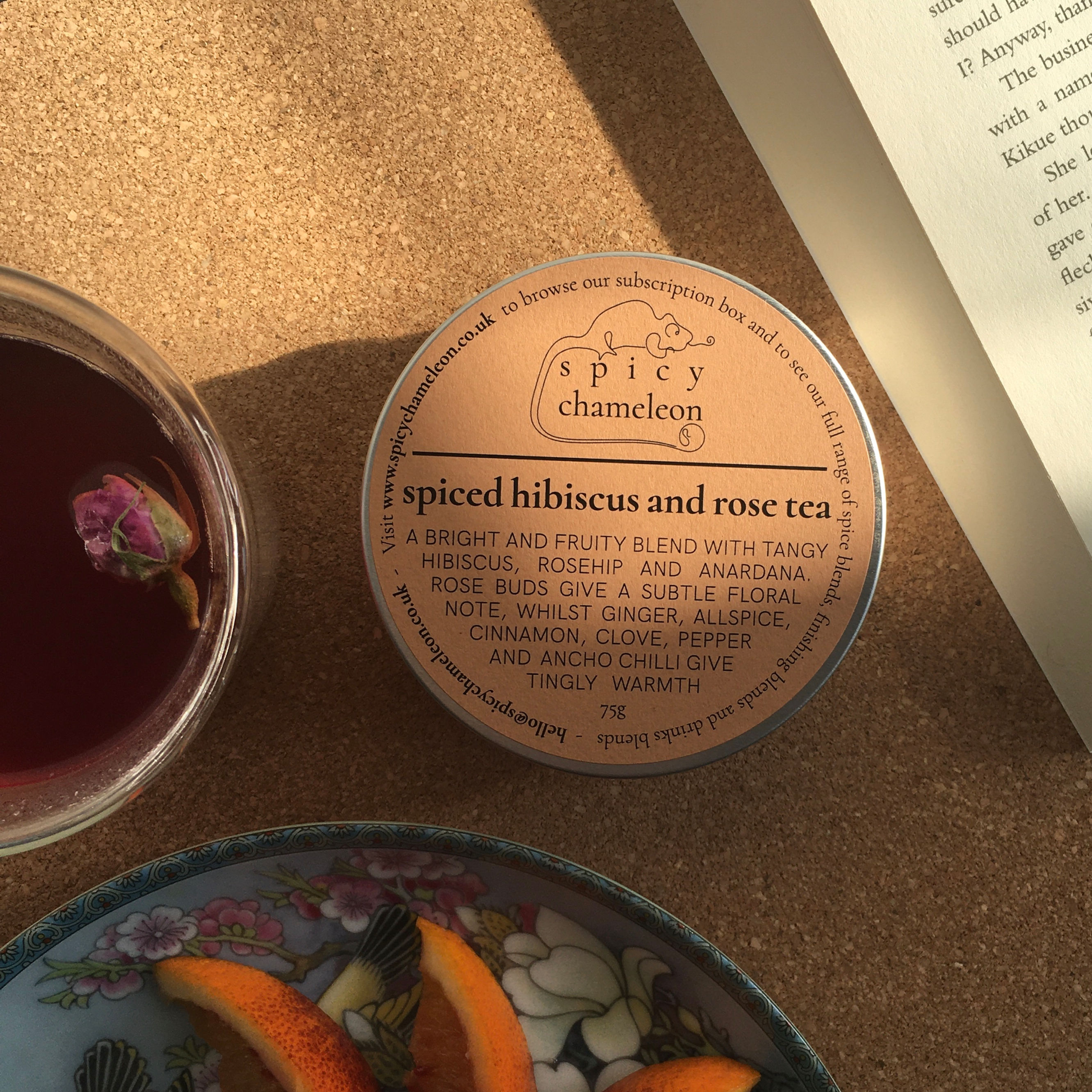 Spiced Hibiscus & Rose Tea, 75g