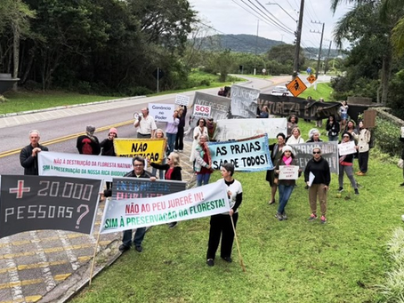 Relato do protesto contra o PEU JURERÊ IN da HABITASUL